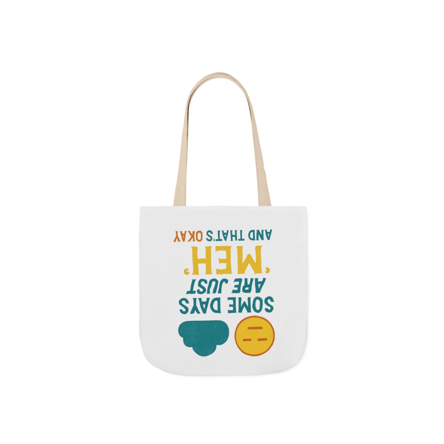 Canvas Tote Bag with 5-Color Straps, Fun Quote Tote