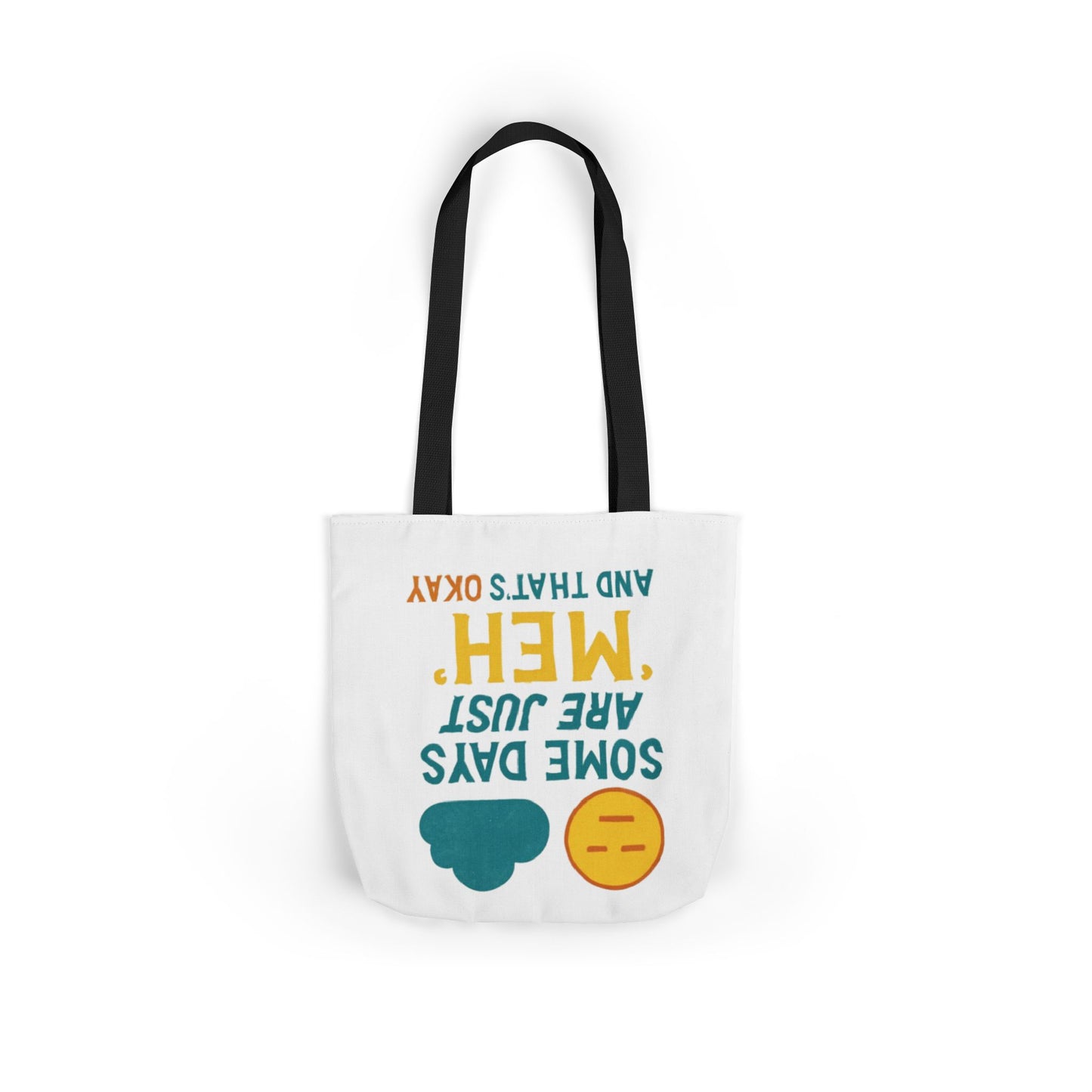 Canvas Tote Bag with 5-Color Straps, Fun Quote Tote