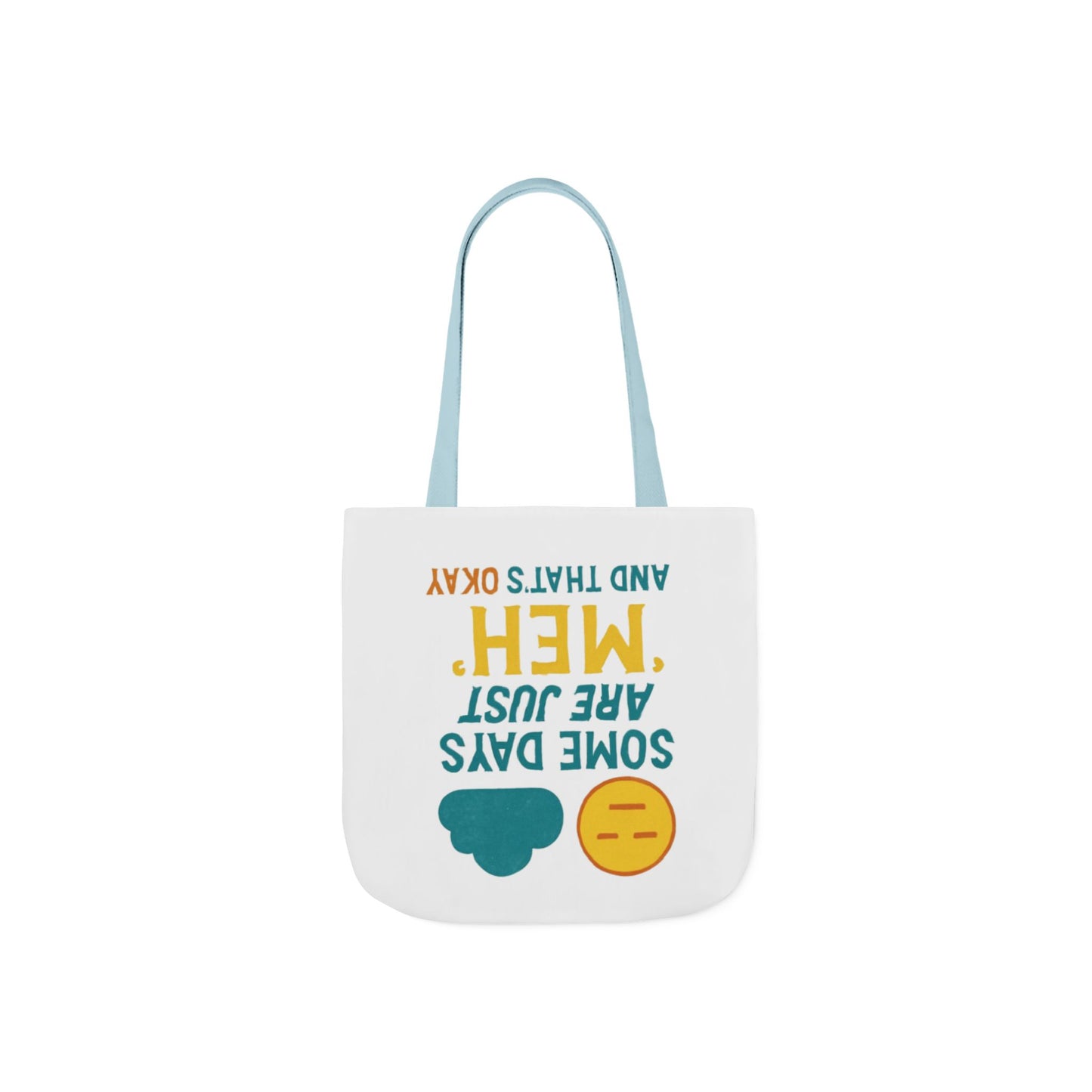 Canvas Tote Bag with 5-Color Straps, Fun Quote Tote