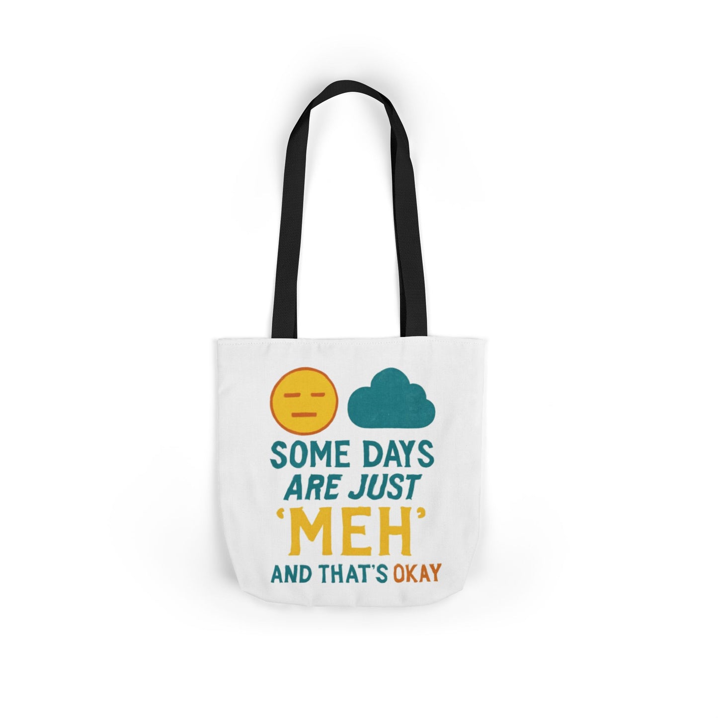 Canvas Tote Bag with 5-Color Straps, Fun Quote Tote