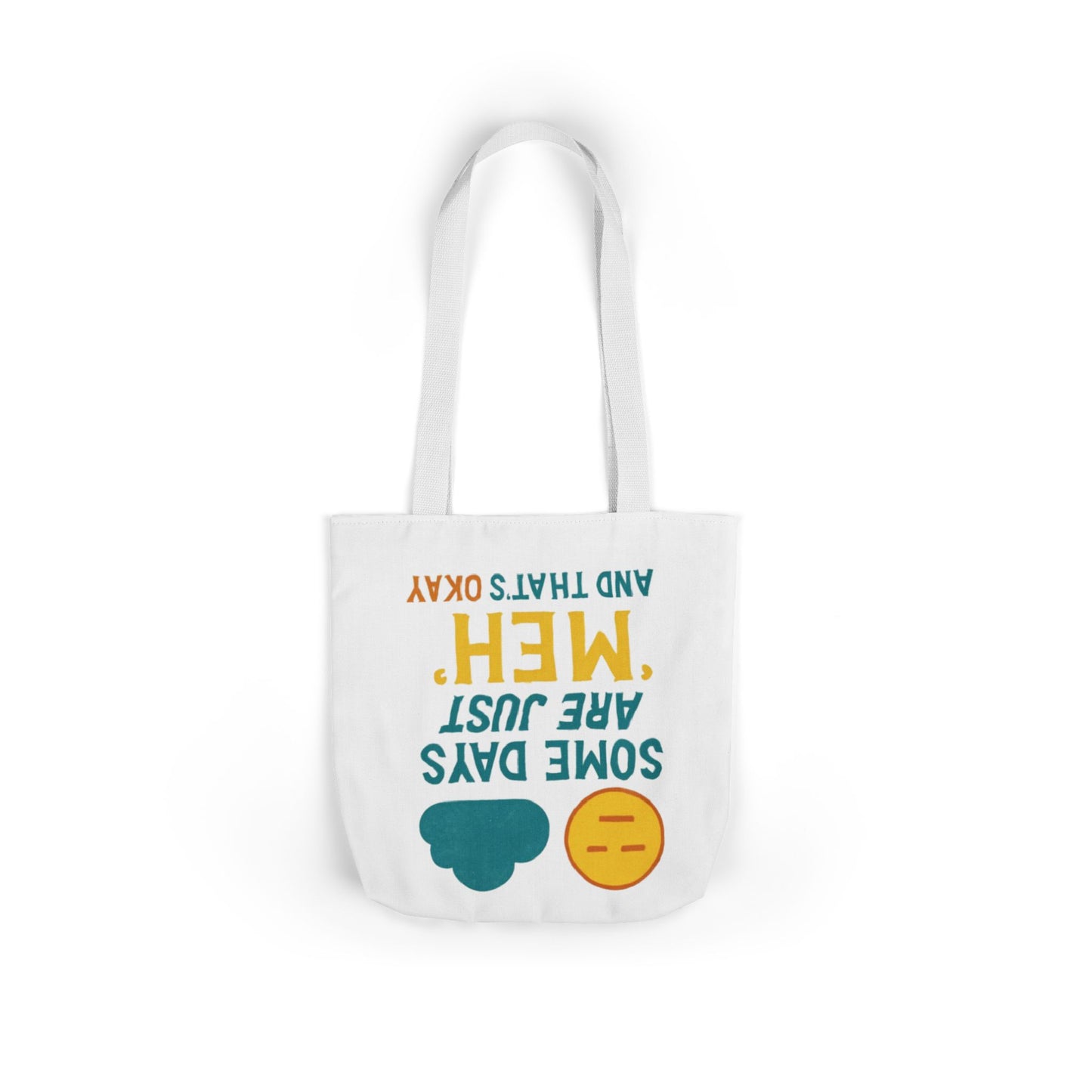 Canvas Tote Bag with 5-Color Straps, Fun Quote Tote