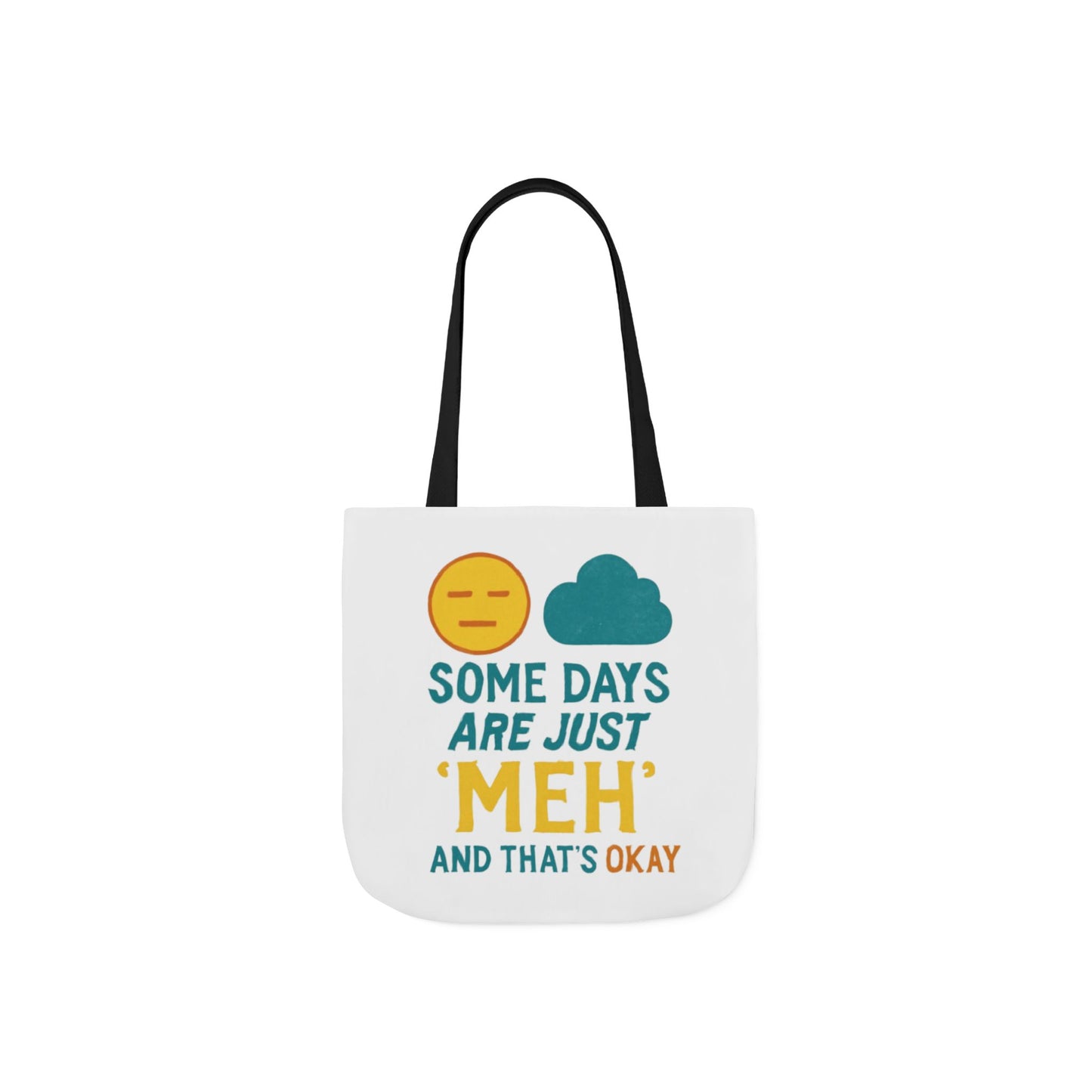 Canvas Tote Bag with 5-Color Straps, Fun Quote Tote
